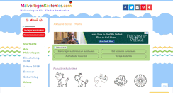 Desktop Screenshot of malvorlagenkostenlos.com